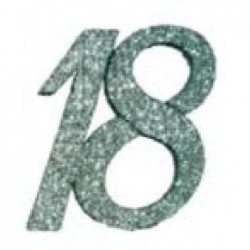 NUMERO 18 ESPANSO GLITTER TIFFANY 14cm [0160286-00.jpg]