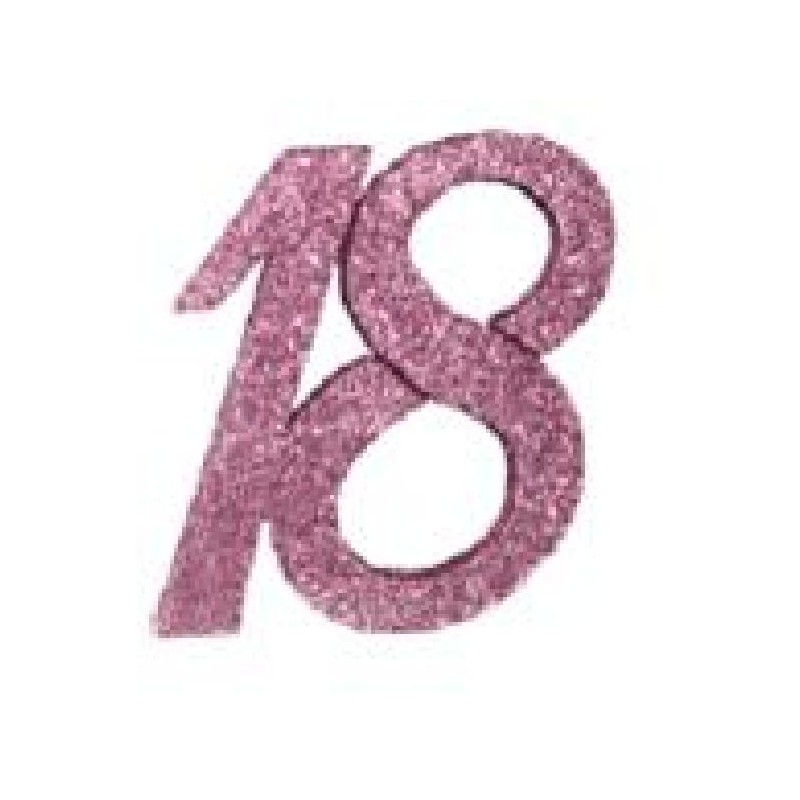 ---NUMERO 18 ESPANSO GLITTER ROSA 14cm [0160288-00.jpg]