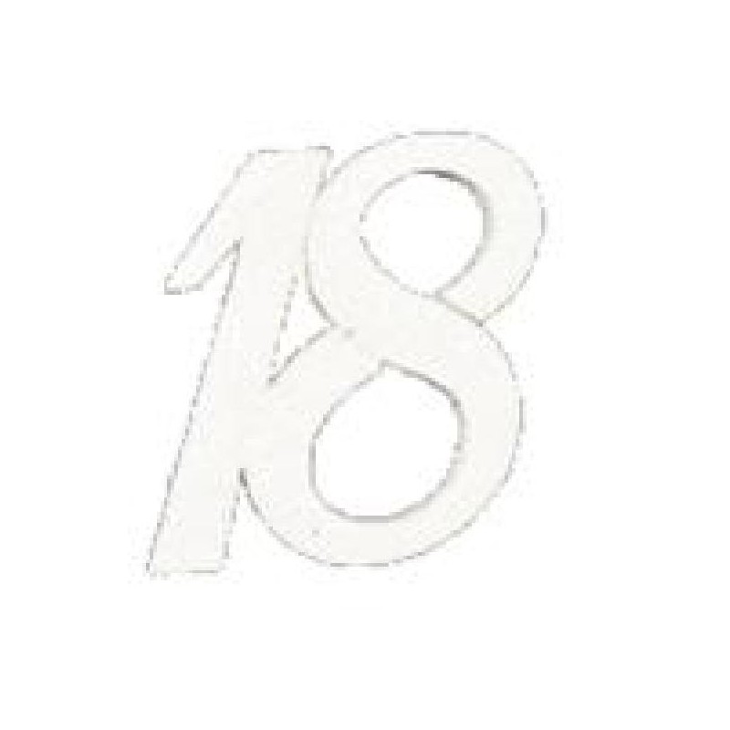 ---NUMERO 18 ESPANSO GLITTER BIANCO 14cm [0160290-00.jpg]