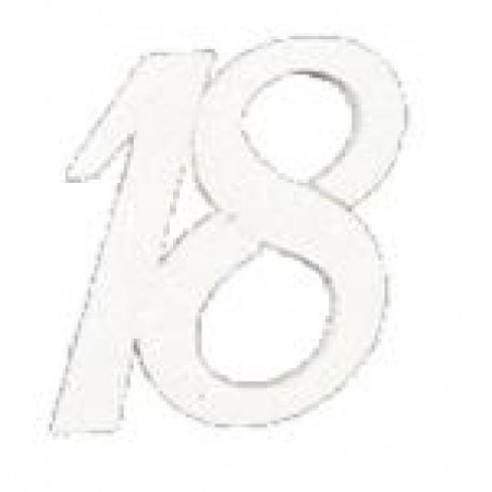 ---NUMERO 18 ESPANSO GLITTER BIANCO 14cm [0160290-00.jpg]