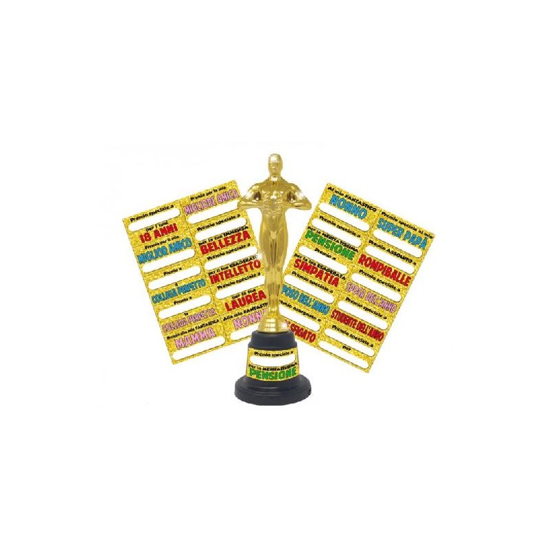 TROFEO OSCAR 30cm CON TARGHETTE [0200113-00.jpg]