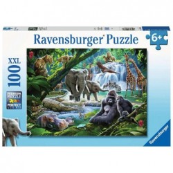 ---PUZZLE 100pz 49x36-ANIMALI DELLA GIUN [0250433-00.jpg]