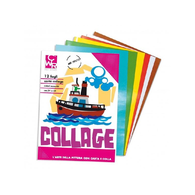 ALBUM COLLAGE 24x34cm 12 FOGLI COL.ASS. [8129001-00.jpg]