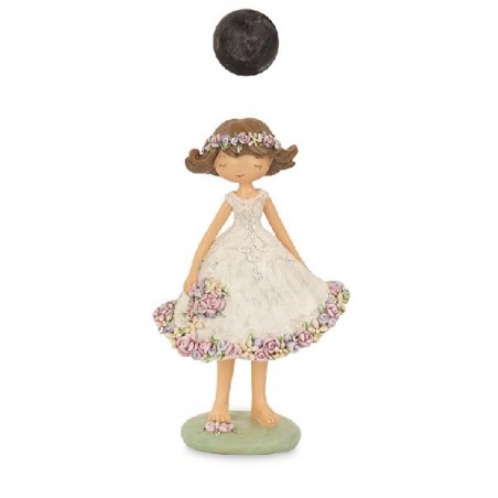 BAMBINA VESTITO BIANCO A FIORI 20cm CON SCATOLA REGALO [TONO21239-00.jpg]