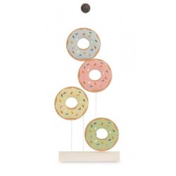BASE CON 4 DONUTS STOFFA H55cm [TONO21288-00.jpg]