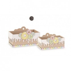 SET 2 SCATOLE RETTANGOLARI DONUTS 240x115x130 - 255x180x145 [TONO21296-00.jpg]