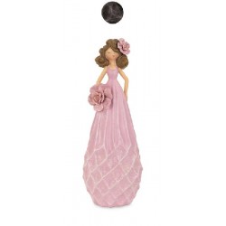 DAMA VESTITO ROSA 30cm [TONO21232-00.jpg]
