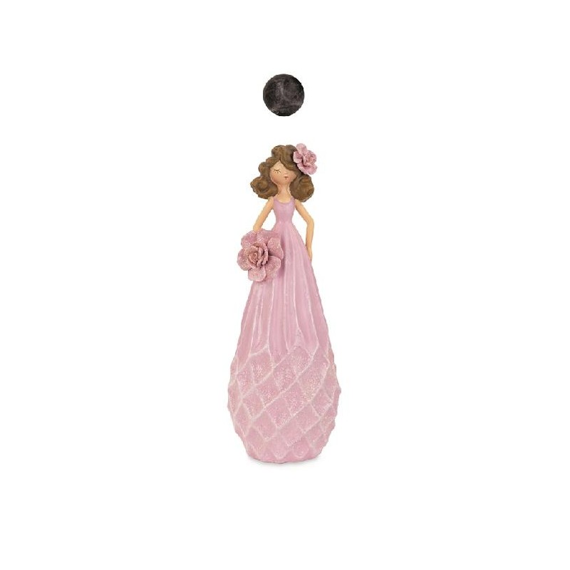 DAMA VESTITO ROSA 30cm [TONO21232-00.jpg]