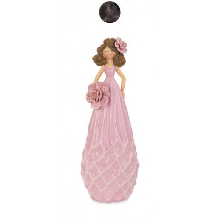 DAMA VESTITO ROSA 30cm [TONO21232-00.jpg]