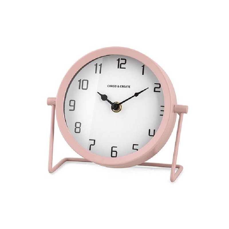 ---OROLOGIO METALLO ROSA CON APPOGGIO [TONO26154-00.jpg]