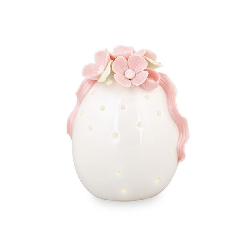 ---UOVO PORCELLANA CON LED 7,5x10cm [TONO26264-00.jpg]