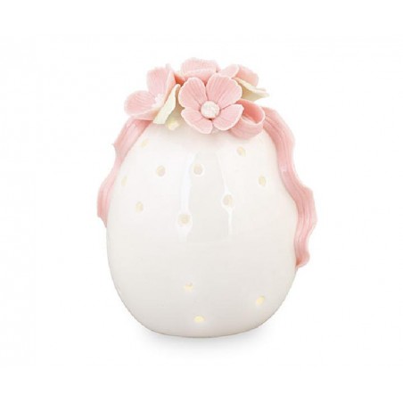 ---UOVO PORCELLANA CON LED 7,5x10cm [TONO26264-00.jpg]