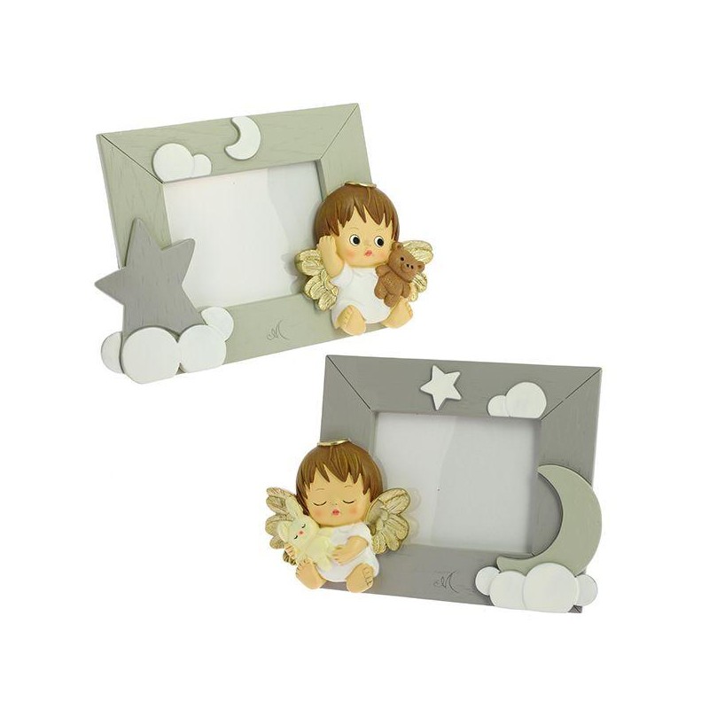 ---ANGELO CON ORSETTO PORTAFOTO 18x22cm- [0140343-00.jpg]