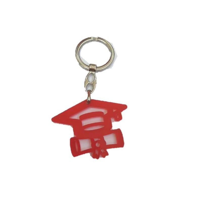 PORTACHIAVI PLEXI ROSSO LAUREA 4x6cm [0141837-00.jpg]