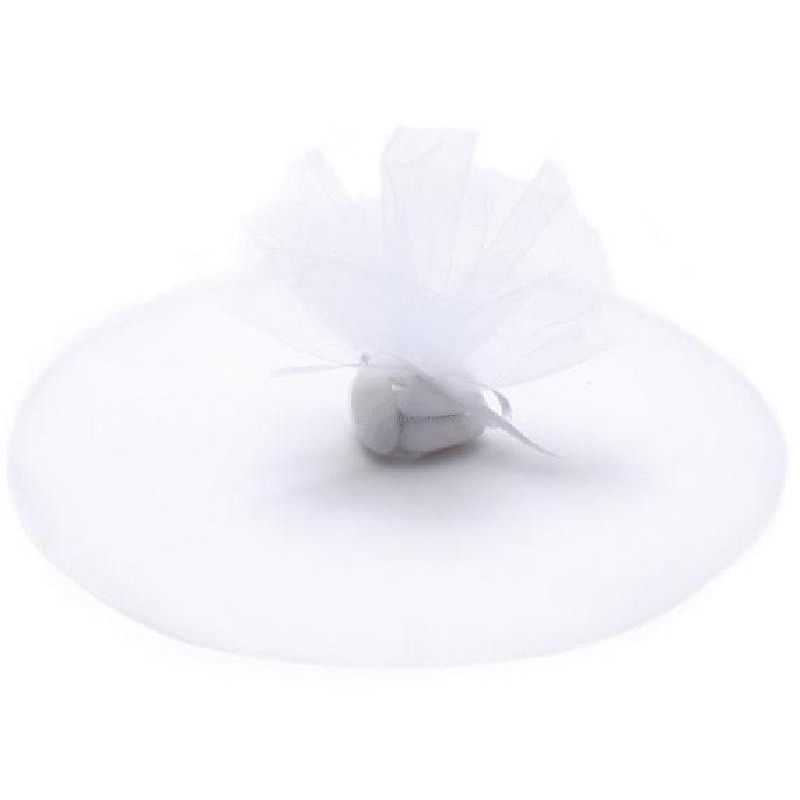 TULLE TONDO 23cm 100pz BIANCO [0142361-00.jpg]