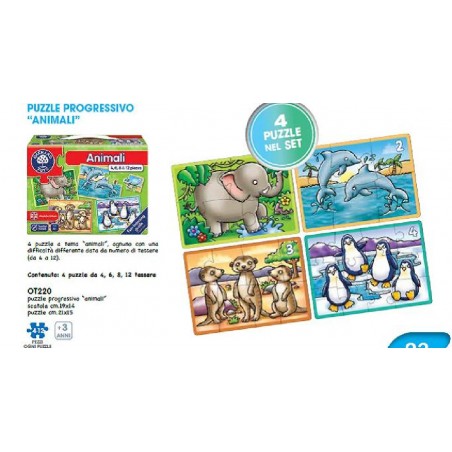 ---PUZZLE ANIMALI 21x15 -SET 4pz [0310525-00.jpg]