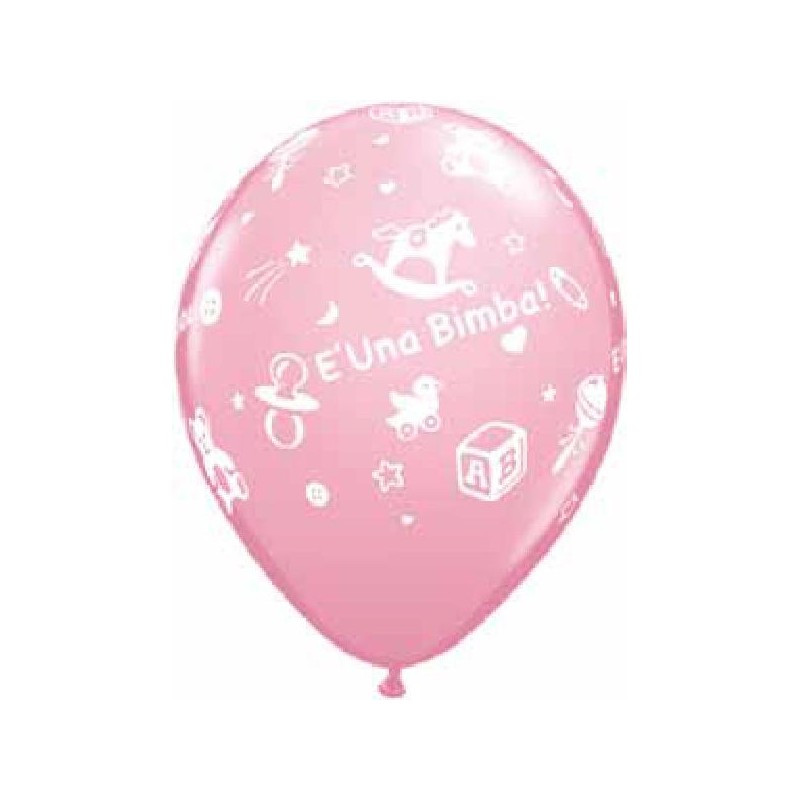 ---PALLONCINI -E'UNA BIMBA- 28cm 100pz [8413306-00.jpg]