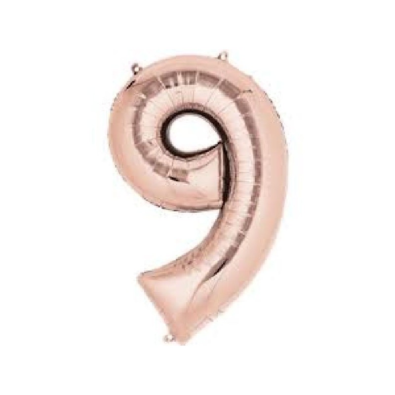 PALLONCINO FOIL 80cm ORO ROSA NR.9 [8415119-00.jpg]