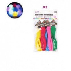 PALLONCINI LATTICE+LED 28cm 5pz Ass. [8411004-00.jpg]