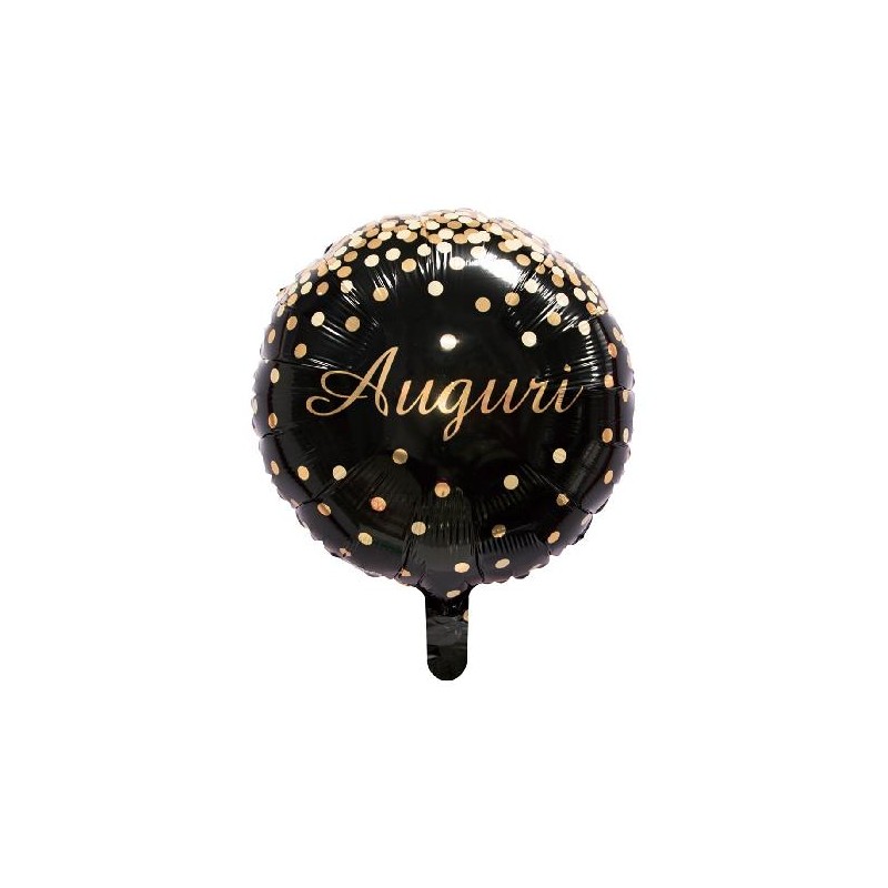 FOIL AUGURI 46cm NERO CORIANDOLI ORO [8413047-00.jpg]