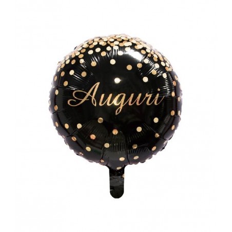 FOIL AUGURI 46cm NERO CORIANDOLI ORO [8413047-00.jpg]