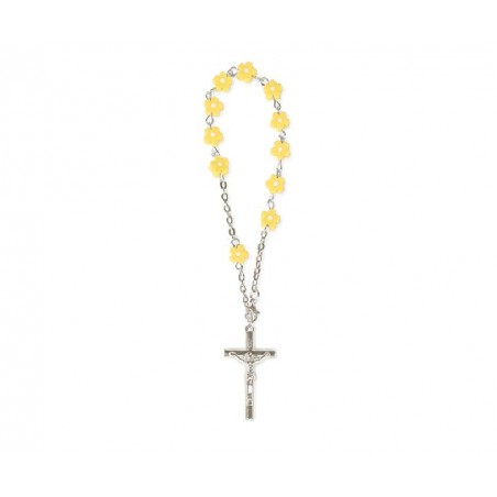 ROSARIO BRACCIALE PERLE GIALLE CON PORTACONFETTI INCLUSO [TONO57677-00.jpg]