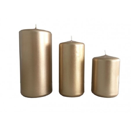 CANDELA MOCCOLO d70h150 ORO SATINATO [0711253-00.jpg]