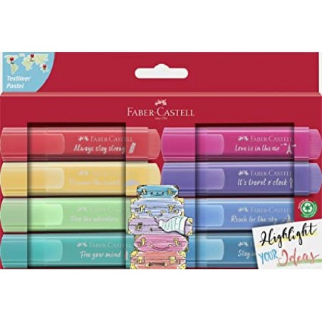 EVIDENZIATORI FABER CASTELL 8pz PASTEL [1238003-00.jpg]