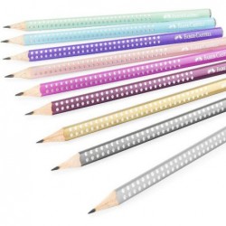 FABER CASTELL MATITA GRIP-SPARKLE FUSTO BIANCO [1010137-00.jpg]