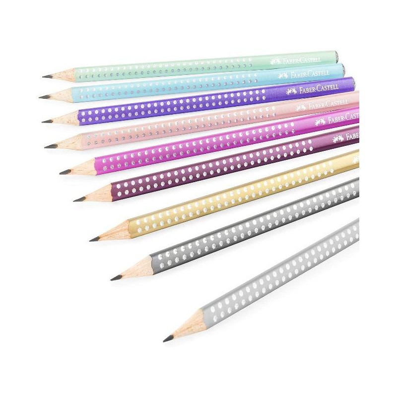 FABER CASTELL MATITA GRIP-SPARKLE FUSTO BIANCO [1010137-00.jpg]