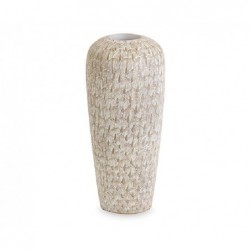 VASO IN POLIRESINA BIANCO/ORO d16h36cm [TONO21728-00.jpg]