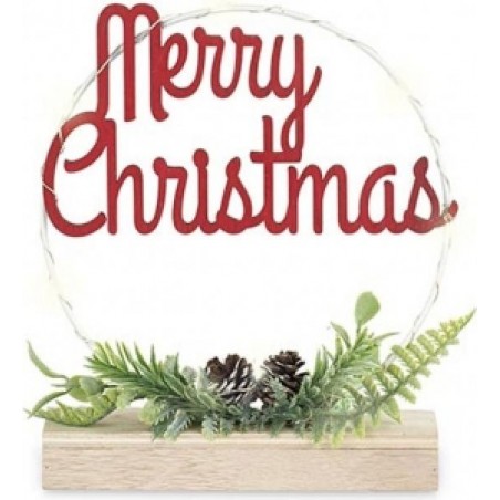 CERCHIO MERRY CHRISTMAS C/LED d18cm [TONO20123-00.jpg]