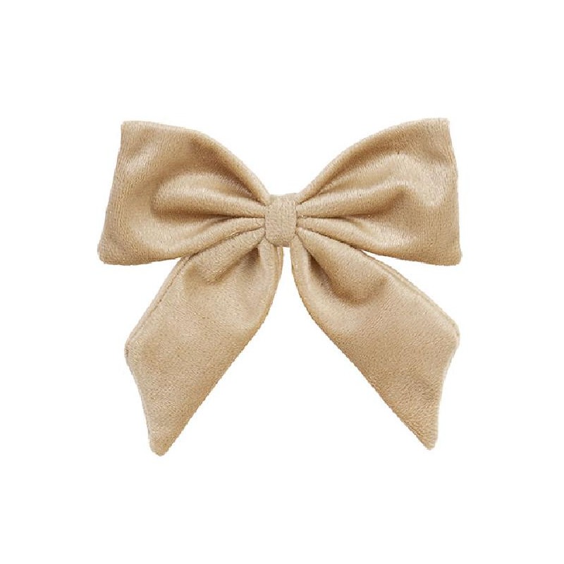 ---FIOCCO VELLUTO CAMMELLO ADESIVO 12cm [TONO21444-00.jpg]