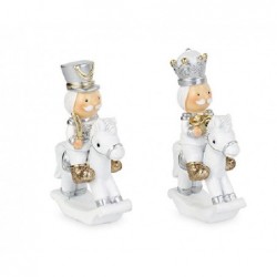 SOLADATINO BIANCO a CAVALLO 8cm 2sogg [TONO21410-00.jpg]