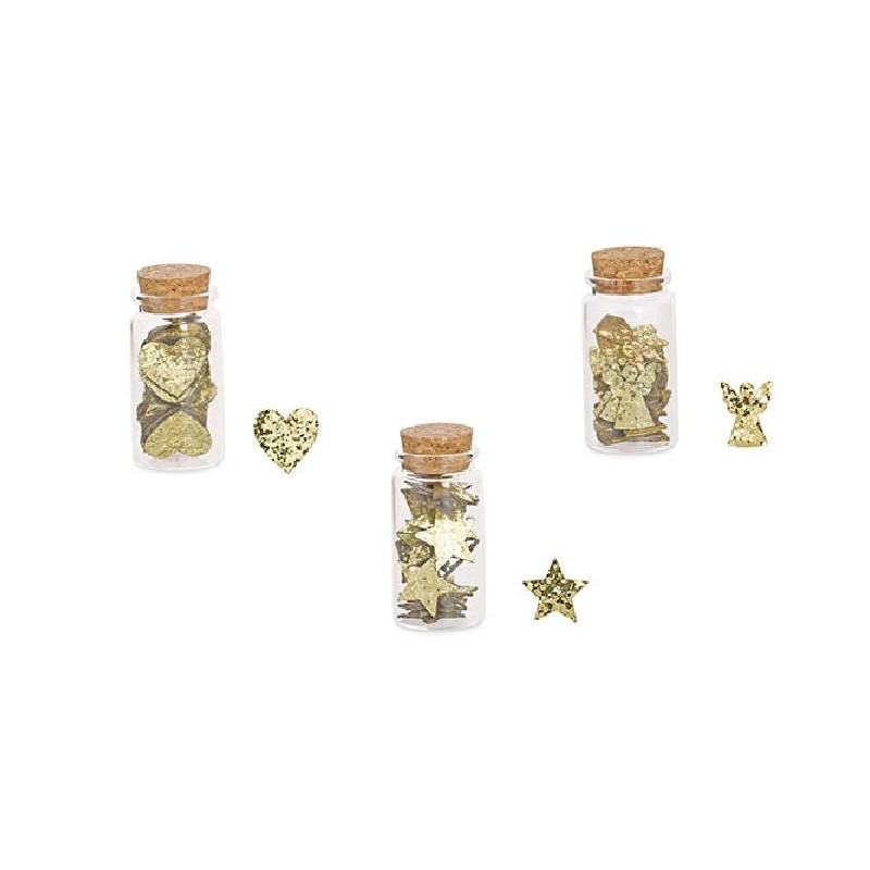 BARATTOLINO CON 26 FORMINE ORO GLITTER ANGELO, CUORI O STELLE [TONO25901-00.jpg]