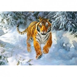 ---PUZZLE 500pz 35x50-TIGRE SULLA NEVE [0250459-00.jpg]