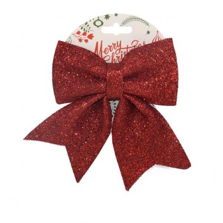 ---FIOCCO ROSSO GLITTER 25cm [9012009-00.jpg]