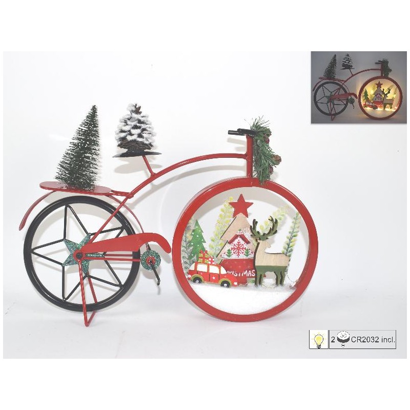 ---BICICLETTA NATALE ROSSA C/LED 27x37 [9011175-00.jpg]