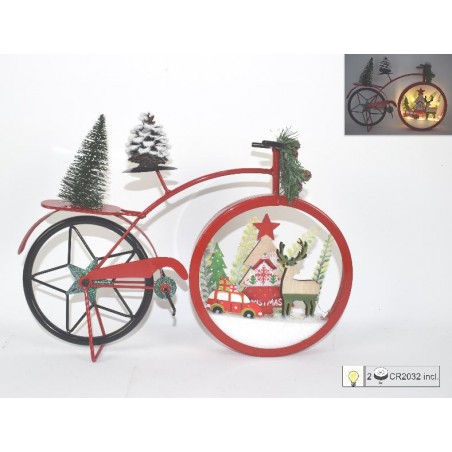 ---BICICLETTA NATALE ROSSA C/LED 27x37 [9011175-00.jpg]