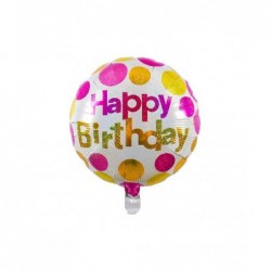 FOIL TONDO 46cm HAPPYbirth.POIS ORO/ROSA [8413139-00.jpg]