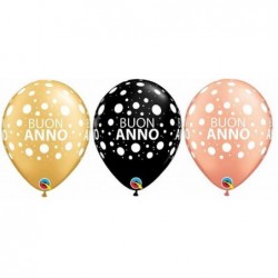 PALLONCINI LATTICE 28cm BUON ANNO 50pz [8411007-00.jpg]