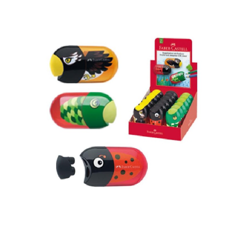 TEMPERINI FABER-CASTELL ANIMAL 18pz Ass. [1051601-00.jpg]