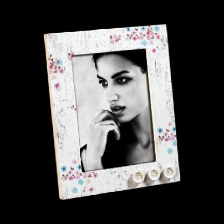 ---CORNICE 13x18 LEGNO BOTTONI BIANCO [0125061-00.jpg]