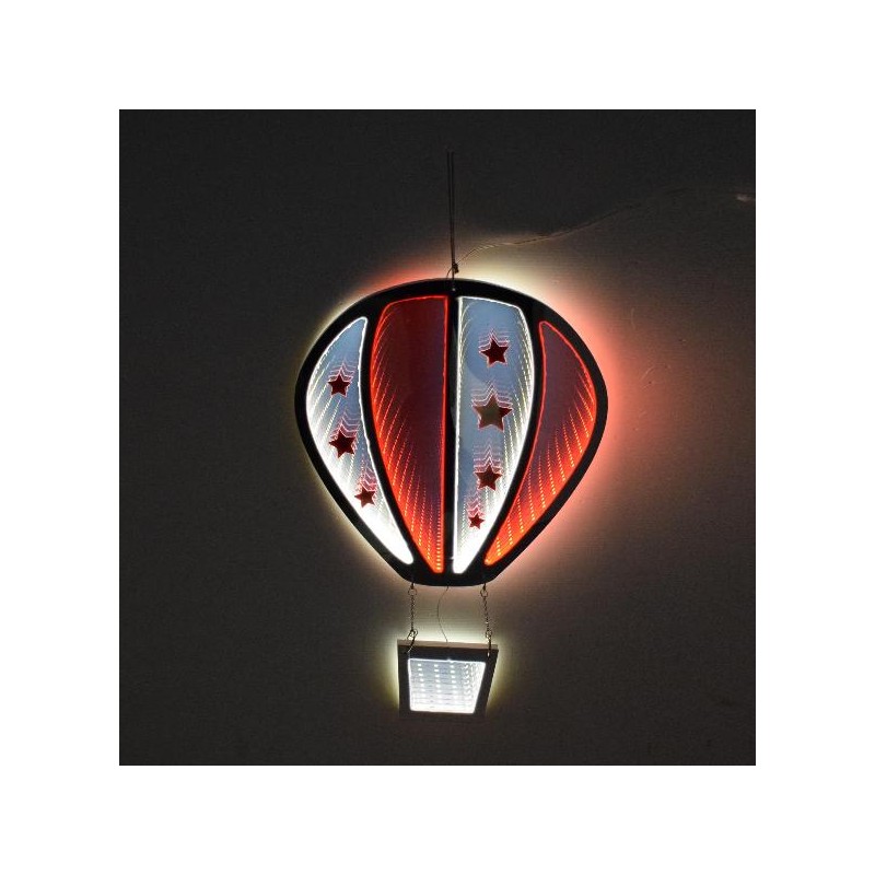 --MONGOLFIERA ROSSA LED 3D 30x46cm CAVO ALIMENTAZIONE 3mt-LUMINOSO 2 LATI [9011509-00.jpg]