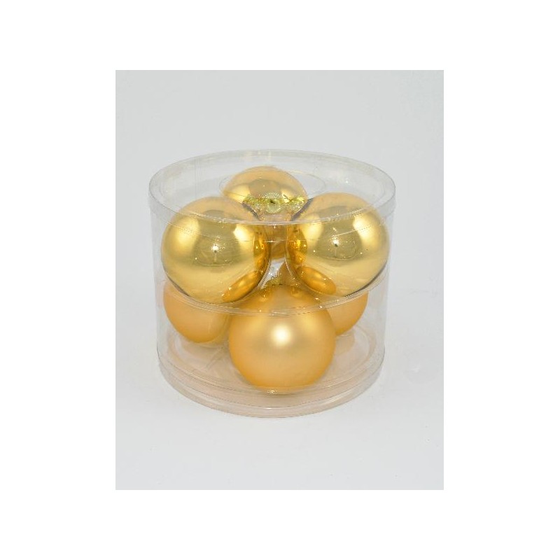 ---BOX 6 SFERE VETRO ORO d10cm [9015335-00.jpg]