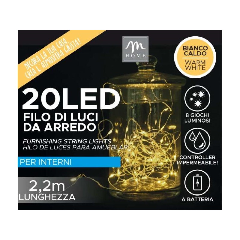 FILO 20 LUCI LED BATTERIA BIANCO CALDO [9901051-00.jpg]