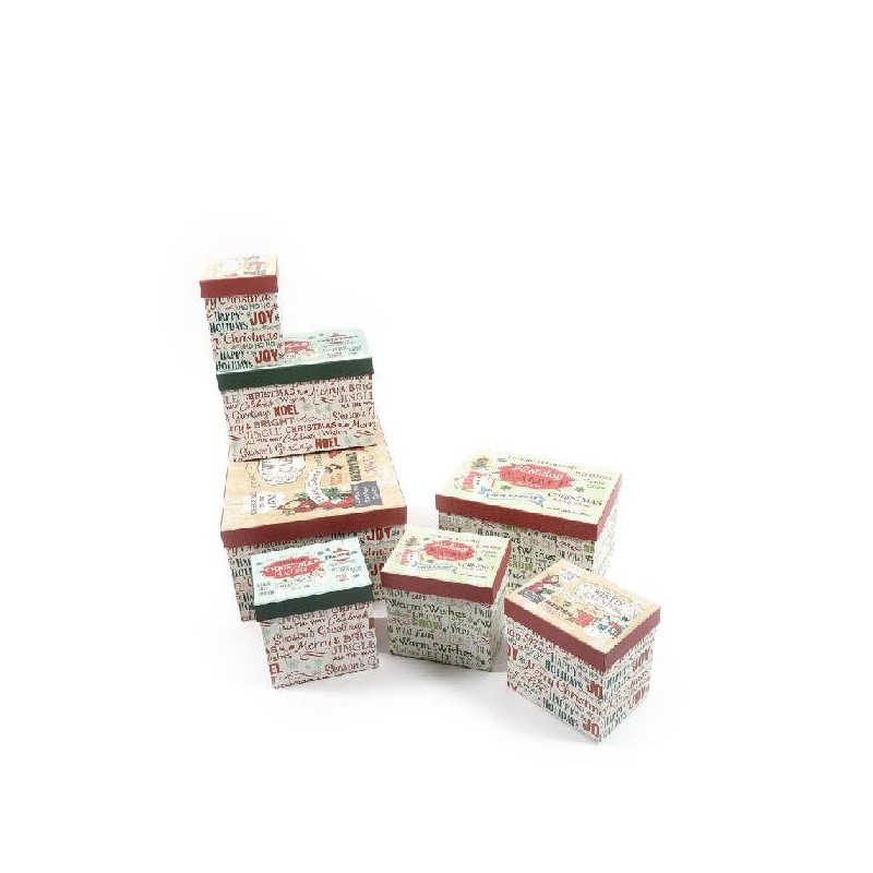 ---SET 7 SCATOLE VINTAGExmas 38x28x17 - 16x12x15 [2650080-00.jpg]