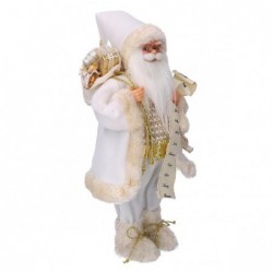 BABBO NATALE BIANCO E ORO 45cm [9010072-10.jpg]