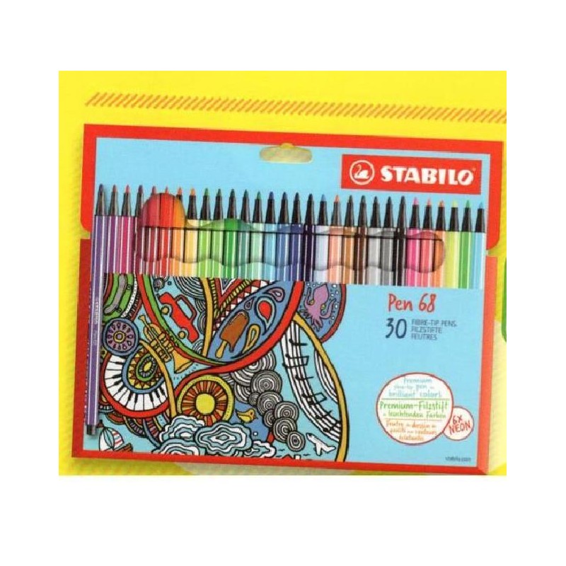 STABILO PEN 68 30pz AST.CARTONE [1111630-00.jpg]