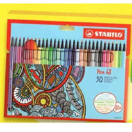 STABILO PEN 68 30pz AST.CARTONE [1111630-00.jpg]